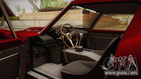 Ferrari 250 GTO (Series I) 1962 HQLM PJ1 para GTA San Andreas