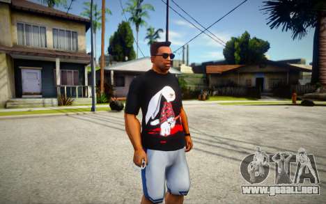 Evil Serial Killer Bunny T-Shirt para GTA San Andreas