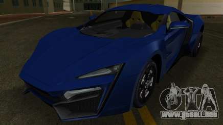 W Motors Lykan Hypersport Black Revel para GTA Vice City