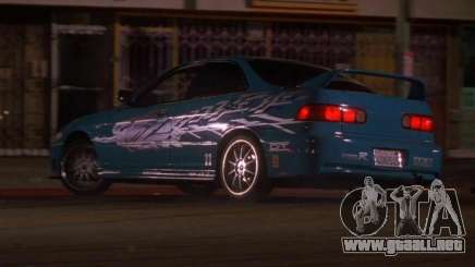 Honda Integra Type R (Mia F&F1) para GTA San Andreas
