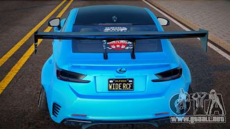 Lexus RC F Pandem para GTA San Andreas