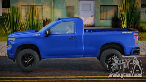 Chevrolet Silverado RST Single Cab 2021 BLUE para GTA San Andreas