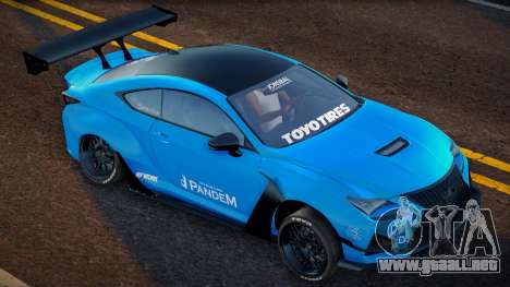 Lexus RC F Pandem para GTA San Andreas