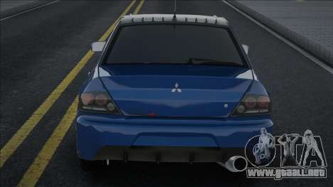 Mitsubishi Lancer Evolution MR Blue para GTA San Andreas