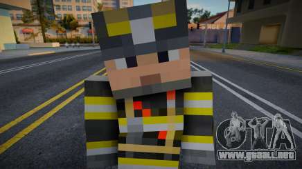 Minecraft Ped Lafd1 para GTA San Andreas